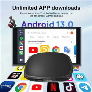 Wireless Android Auto Intelligent Systems Video Adapter For Netflix