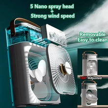 3 In 1 Small Air Cooler LED Night Light Portable Humidifier
