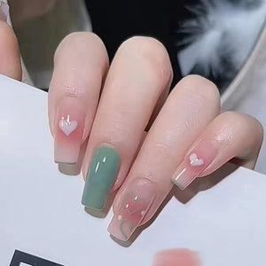 24pcs Mid Length Removable Wear Full Cover Nails