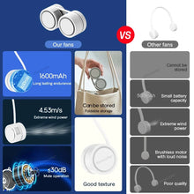 Mini Bladeless Portable Hanging Hands-Free Neck Fanf