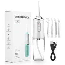 Portable Water Flosser Teeth Cleaner with 4 Tips