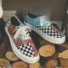 Canvas Plaid Casual Sneakers