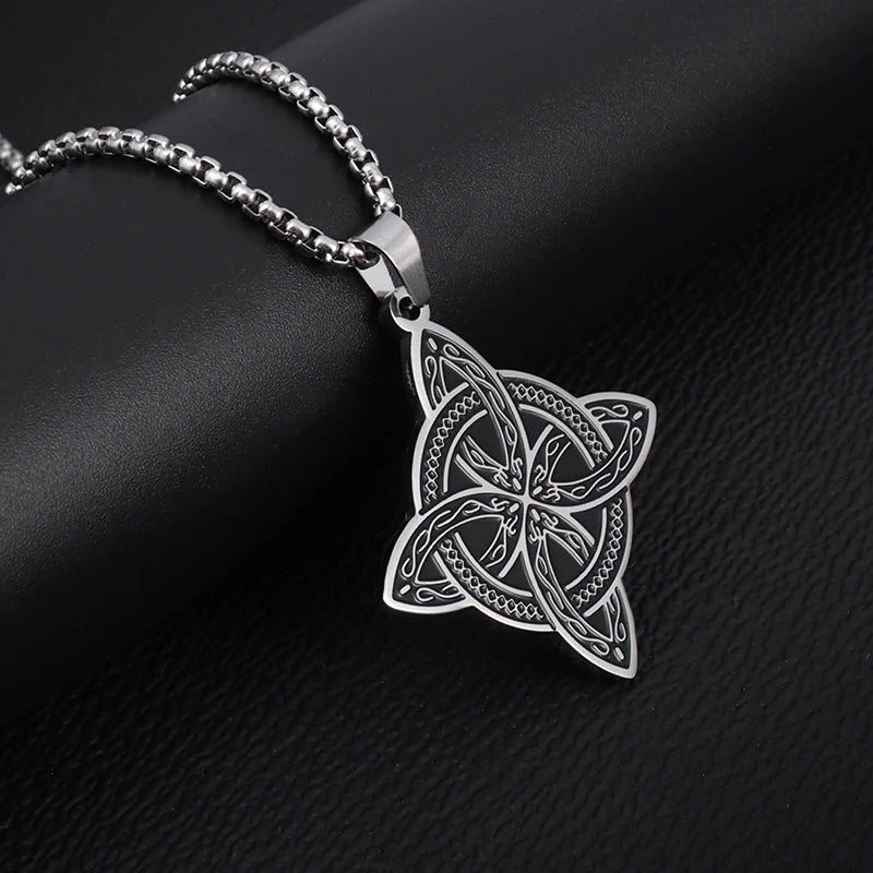 Witch Knot Cuff Stainless Steel Bracelet