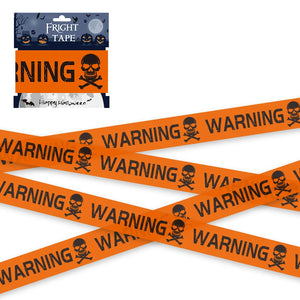 Halloween Props Warning line Plastic Skull Head Warning Tape