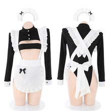 Open Bra Maid Tight Bodysuit Costume