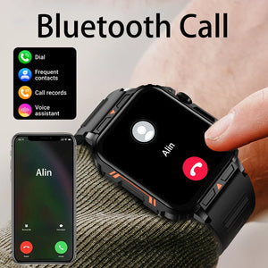 SENBONO 1.95" HD Screen Bluetooth Call 24/7 Heart Rate Monitor Smartwatch