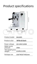 CAFOVO CM6005 Commercial Espresso Machine 3100W Dual Pump Triple Boiler PID Temperature Control 3-Hole Steam Wand