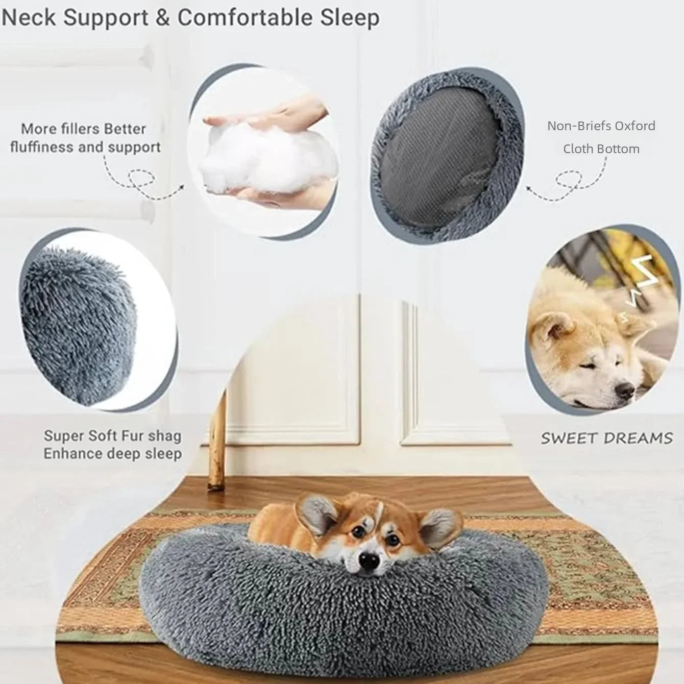 Round Large Soft Bed