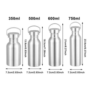 Stainless Steel Single Walled Metal Flask