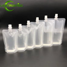 100PCS 30ML~500ML Stand-up Frosted Plastic Suction Nozzle Bag