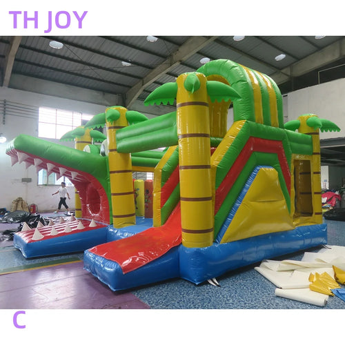Giant Jungle Crocodile inflatable Bouncy Castle