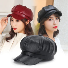 Faux Leather Adjustable Cap