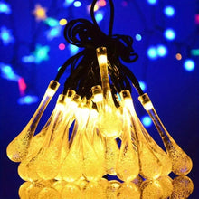Solar Water Drops Led String Lights