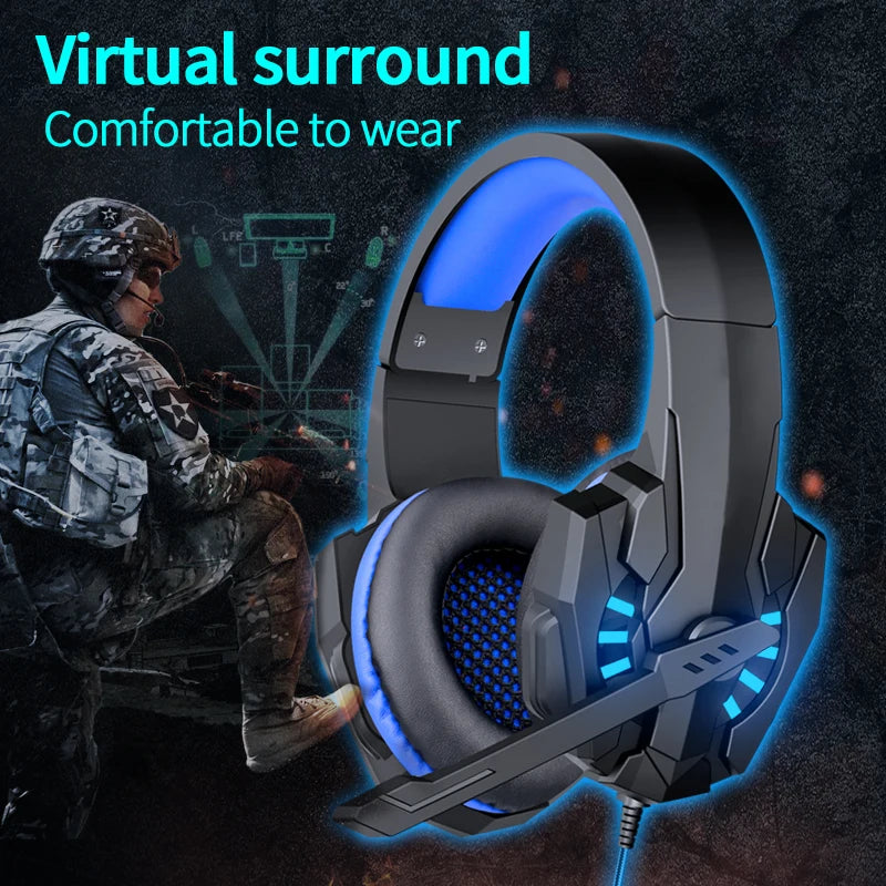 SW-G830 Gaming HiFi Stereo Sound Wired RGB Headset with Mic Breathing Lights
