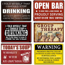 Funny Bar Beer Vintage Metal Tin Signs