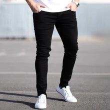 Pure Color Stretch Skinny Jeans