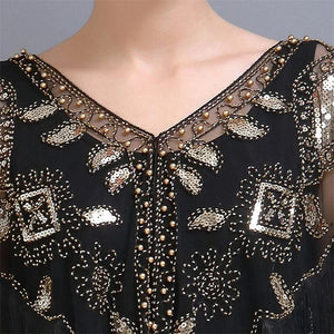 Bling Tasseled Sequined Blouse