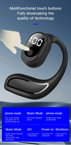 Wireless Bluetooth 5.3 Digital Display Single Earbud