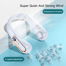 3000mA Portable Mini Hanging Bladeless Digital Display Rechargeable Electric Fan