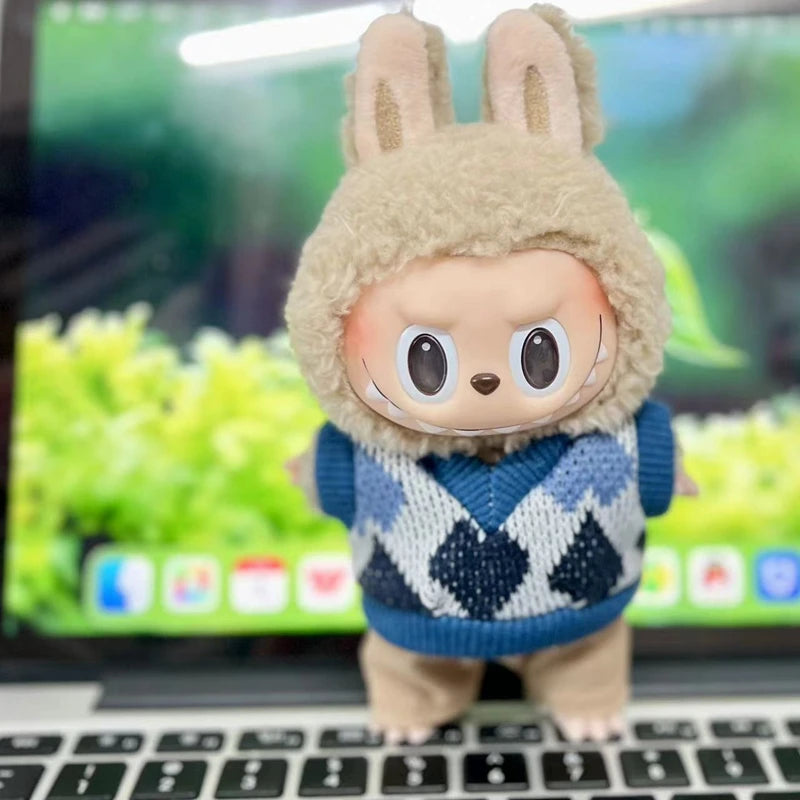 17cm Cute Mini Plush Doll Clothes