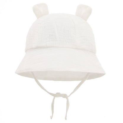 Solid Color Soft Baby Bucket Hat