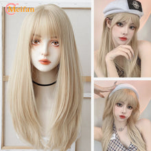 Synthetic Long Straight Lolita Wig with Bangs