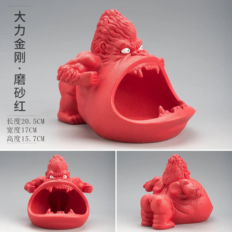 Creative Ceramic Gorilla Ashtray