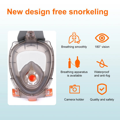 SMACO Full Face Wide View Foldable Anti Fog Snorkel Mask