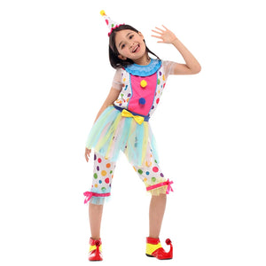 Circus Clown Multicolor Fancy Costume