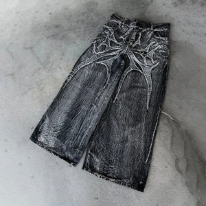 Gothic Retro Oversized Baggy Fit Jeans