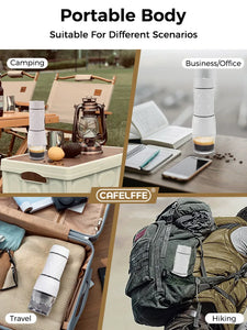 Cafelffe 3 In1 Portable Coffee Machine Manual Espresso Maker For Capsule & Ground Hand Press Brewer