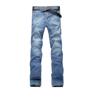 Washed Ripped Patchwork Jeans