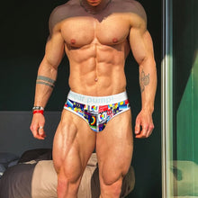 Racing Flag Plaid Printed Breathable Soft Briefs