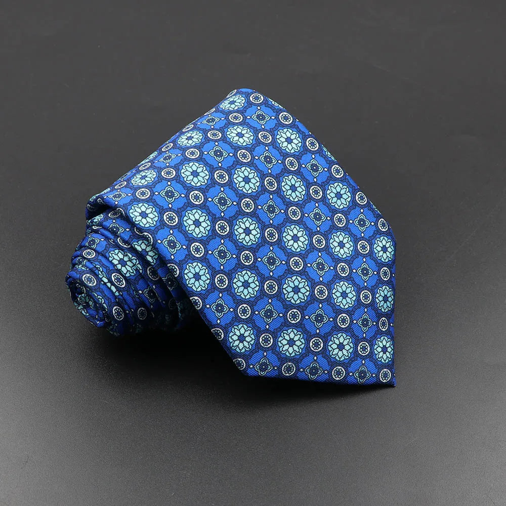 Silk 7.5cm Soft Colorful Novelty Necktie