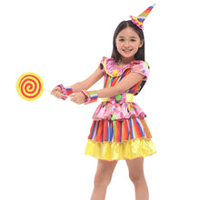 Circus Clown Multicolor Fancy Costume