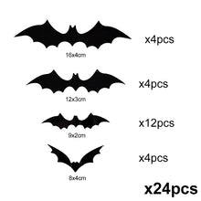 Halloween 3D Black Bat Wall Stickers