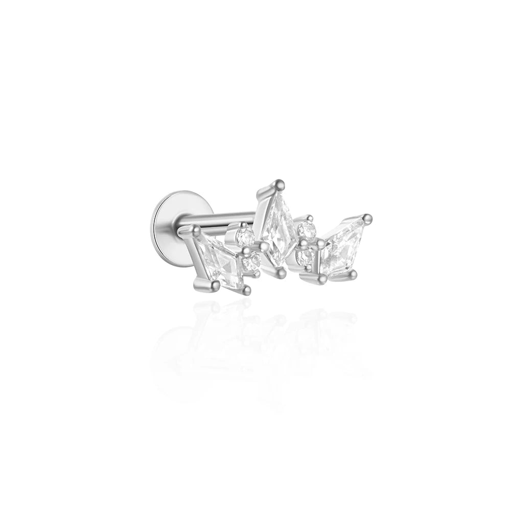 CANNER Simple Flat Head Pierced Stud Earrings