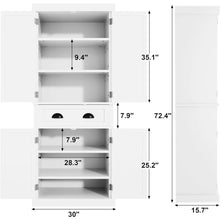 Freestanding Pantry Drawer and 4 Adjustable Shelves