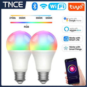TNCE Tuya E27 WIFI Zigbee Bluetooth Dimmable Light with Alexa Google Home