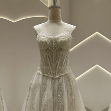 Romantic Strapless See-Through Wedding Dress