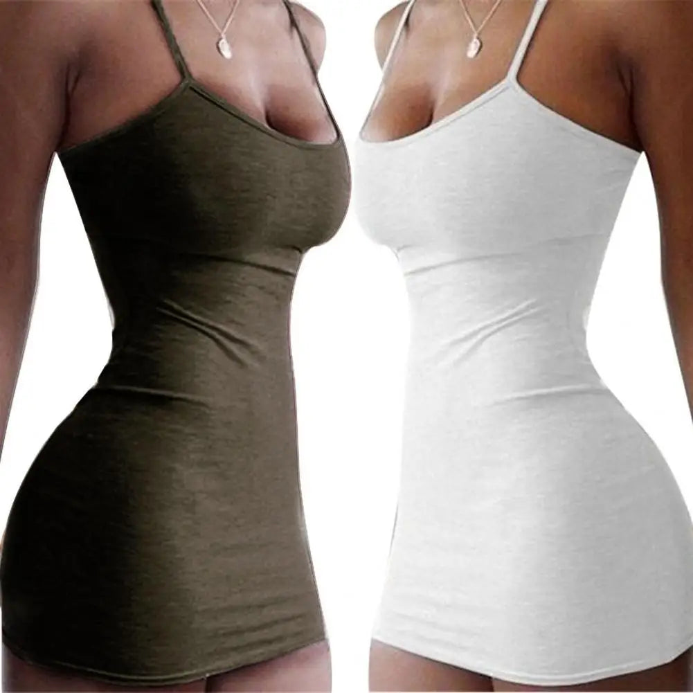Shoulder String Skin-friendly Easy Cleaning Short Dress