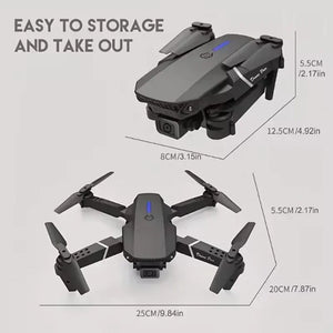 E88 4K Wide-Angle HD 1080P Camera WiFi FPV Height Hold Foldable RC Drone