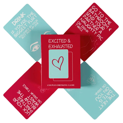 Excited Exhausted Best Couples Drinking Games