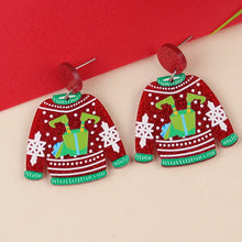 YAOLOGE Fun Innovative Christmas Elements Earrings