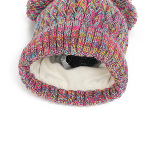 Knitted Hat Gloves Scarf Set