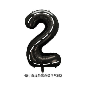 40'' Number Racetrack Balloons