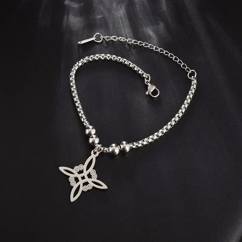 Witch Knot Cuff Stainless Steel Bracelet
