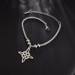 Witch Knot Cuff Stainless Steel Bracelet