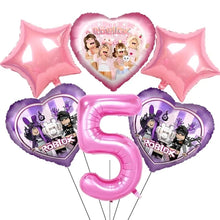 Pink Robloxed Theme Birthday Party Decorations Tableware Balloons Cups Plates Banner Backdrop Set