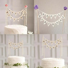 Birthday Cake Flag Topper Decoration